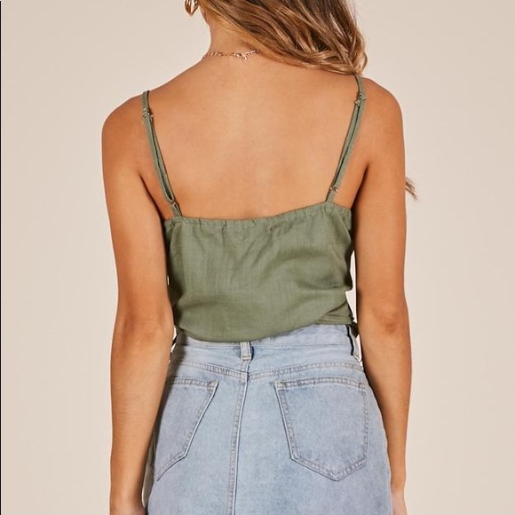 Showpo Symbolique Top Khaki - Picture 2 of 4